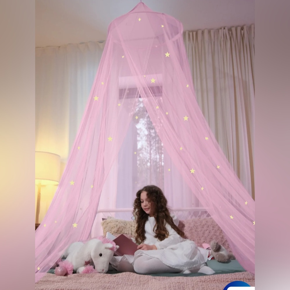 NWT Bollepo Pink Bed Canopy
